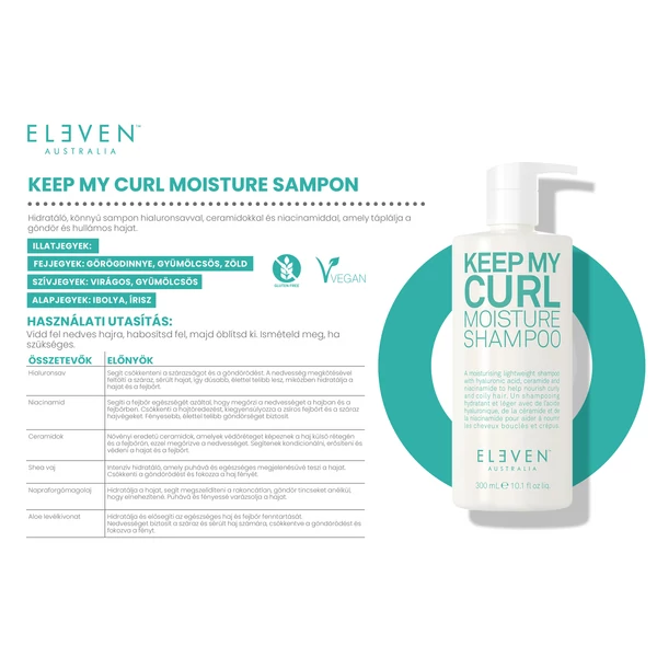 Kép 2/2 - Eleven Australia keep my curl sampon