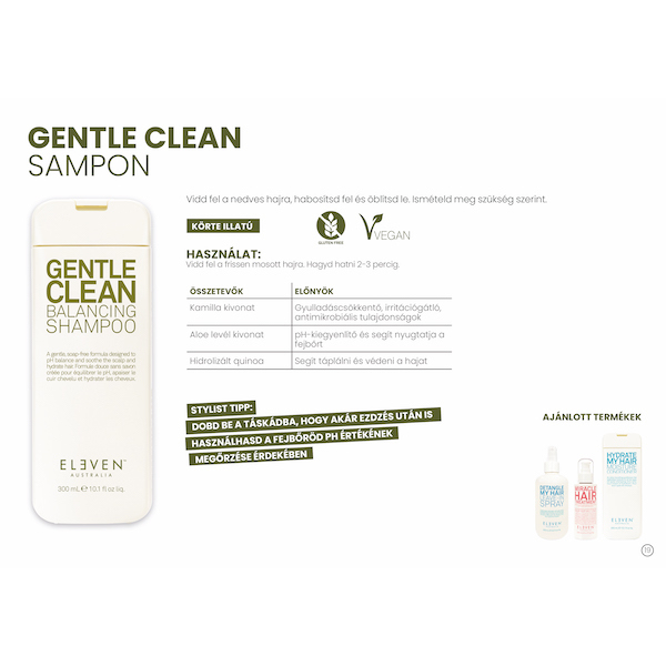Kép 2/2 - Gentle Clean sampon szappanmentes formula 300ml