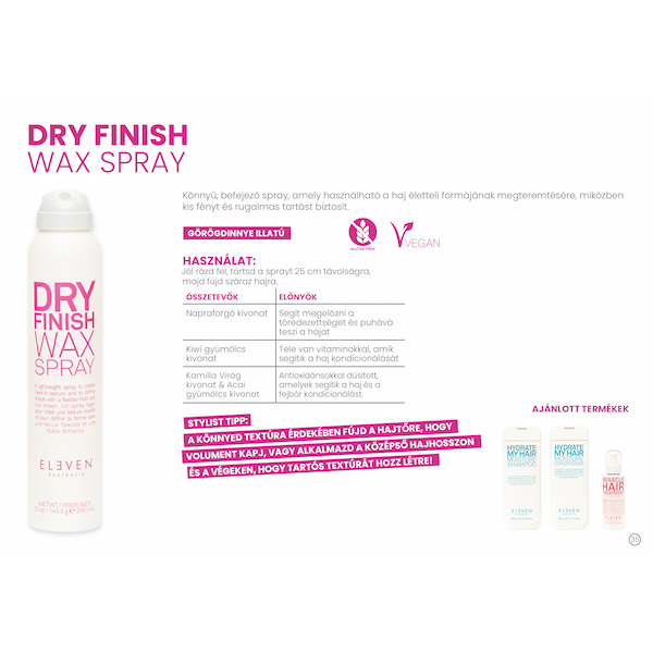 Kép 2/2 - Dry Finish WAX Spray 200 ml