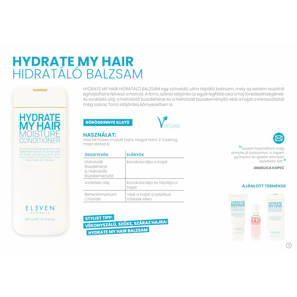 Kép 2/2 - Hydrate My Hair - hidratáló balzsam 300 ML