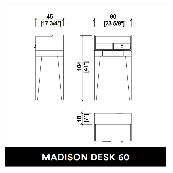 Kép 2/2 - MADISON DESK 60