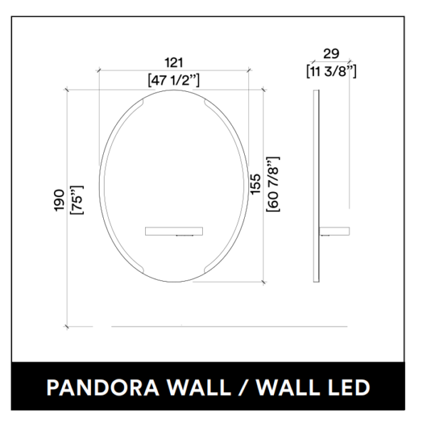 Kép 2/2 - PANDORA WALL LED