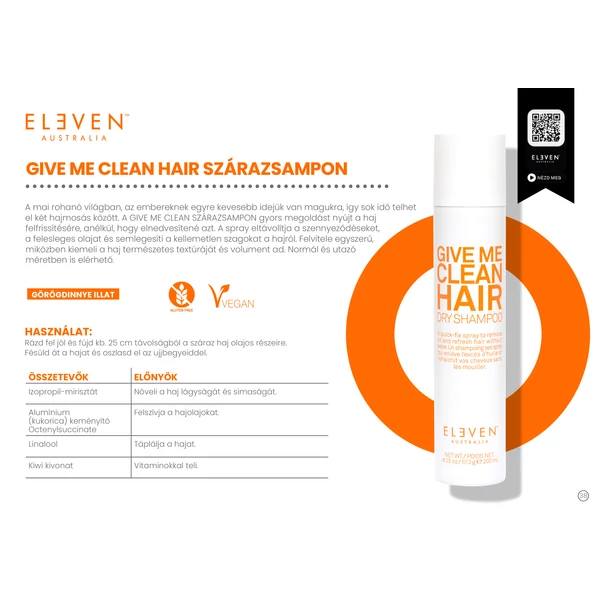 Kép 2/2 - Give Me Clean Hair szárazsampon 50ml (környezetkímélő hajtógázzal) - utazó méret
