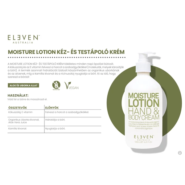 Kép 2/2 - Moisture Lotion - kéz és testápoló 500 ML