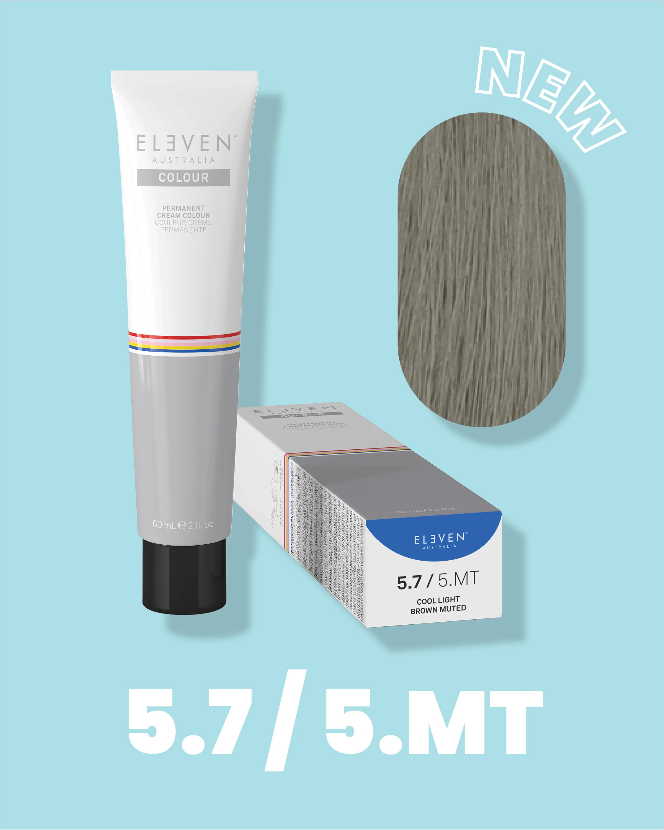 5.7 Cool Light Brown 60ml krém hajfesték