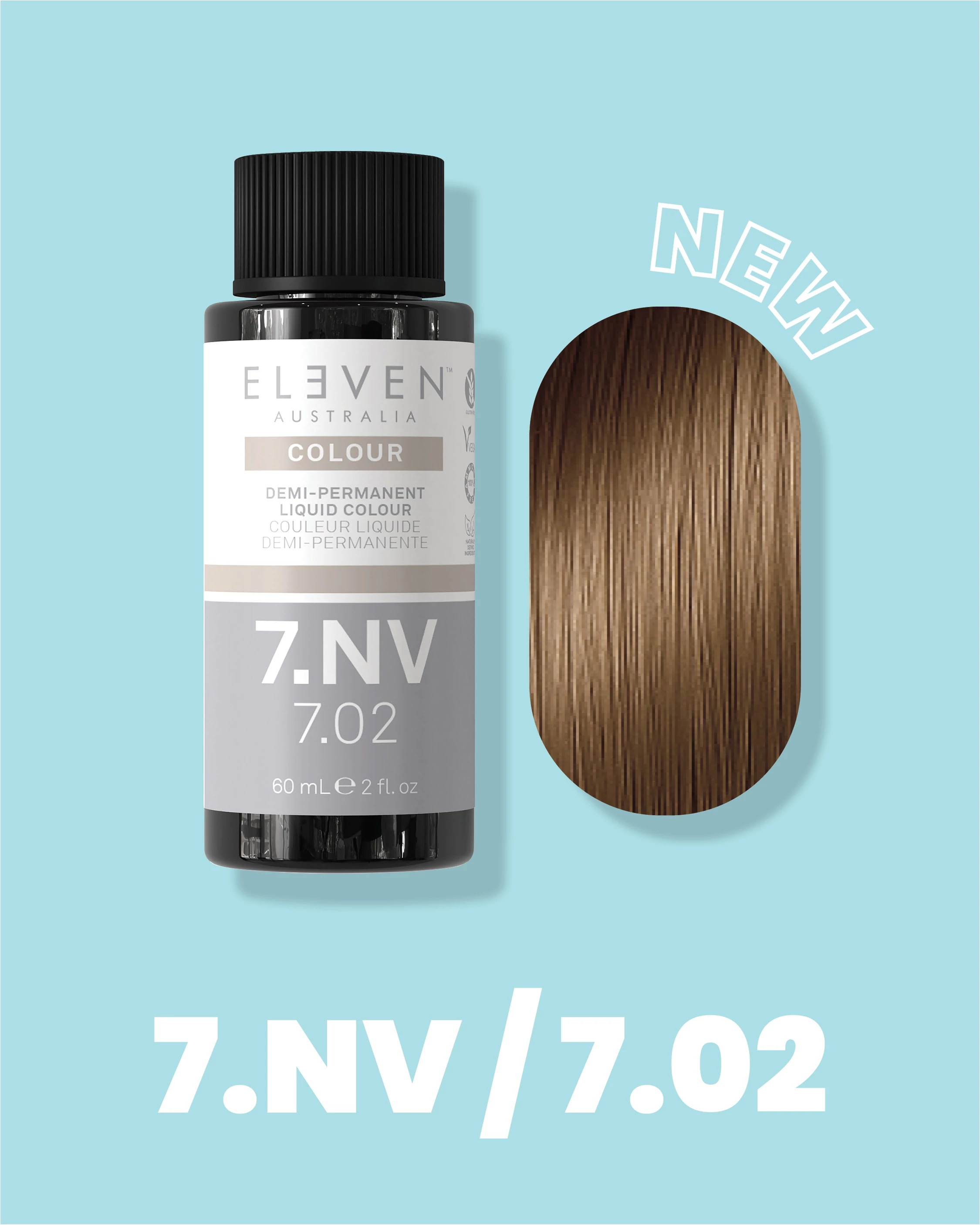 7.02 Természetes közép szőke Violett színező 60ml 