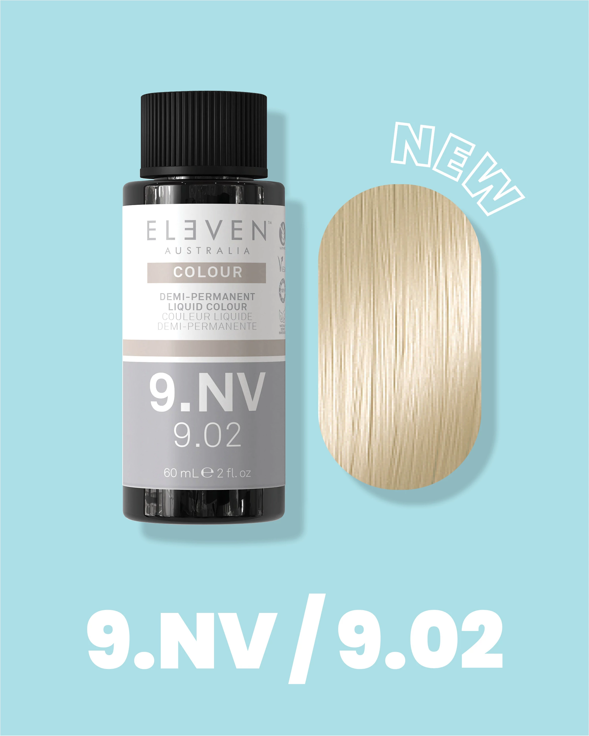 9.02 Természetes nagyon világos szőke Violett színező 60ml  